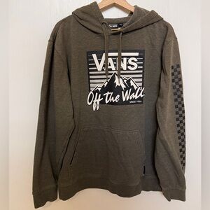 Vans Olive Green 'Off The Wall' Pullover Hoodie